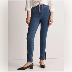 Madewell | EUC High Rise 11” Roadtripper Straight Leg Chic Slit Jeans Denim, 26